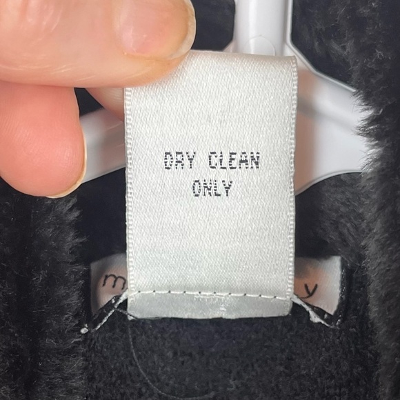 MYTHOLOGY Hippie 100% Wool Faux Fur Trim Vest Boho Hippie Large Scandinavia Knit - Picture 4 of 14